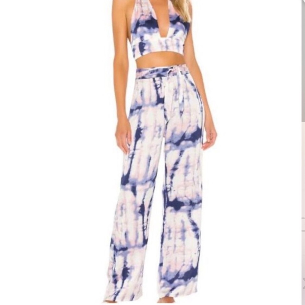 NWOT Nicky Pant Set in Blue Multi SUPERDOWN revolve